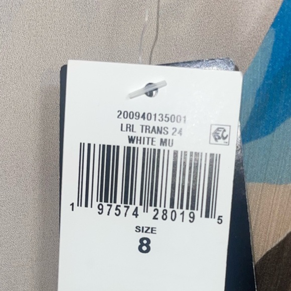 NWT Ralph Lauren Crinkle Georgette floral dress. Size 8 - Picture 7 of 10